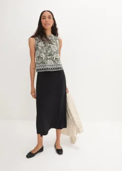New Top mit Muster aus Viskose Damen Shirts & Tops|Nachhaltigere Materialien
