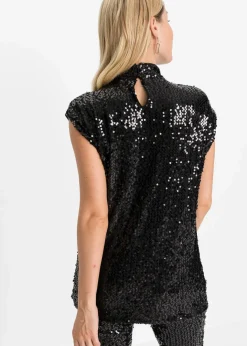 Hot Top mit Pailletten Damen Shirts & Tops