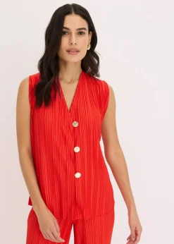 Damen bonprix Shirts & Tops|Top mit Plissee