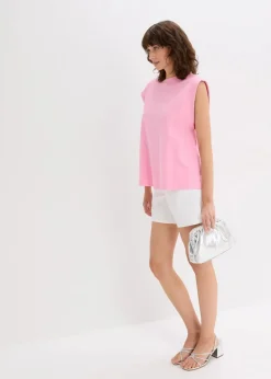 Best Top mit Ripp-Einsatz am Ärmel Damen Shirts & Tops