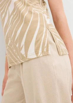 Outlet Top mit seitlichen Schlitzen Damen Shirts & Tops|Nachhaltigere Materialien