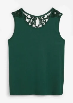 Damen bonprix Shirts & Tops|Top mit Spitze