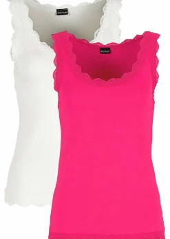 Discount Top mit Spitze (2er-Pack) Damen Shirts & Tops