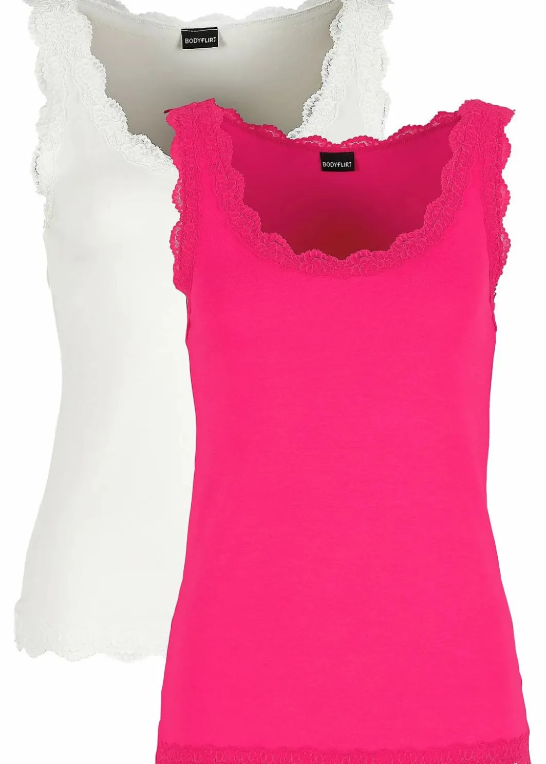 Discount Top mit Spitze (2er-Pack) Damen Shirts & Tops