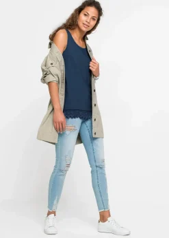 Damen bonprix Shirts & Tops|Top mit Spitze (2er-Pack)