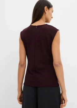 Damen bonprix Shirts & Tops|Top mit Zierschnalle aus Crepe