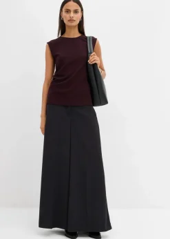 Damen bonprix Shirts & Tops|Top mit Zierschnalle aus Crepe