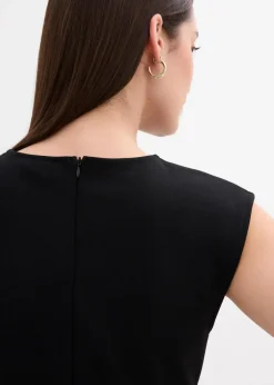 Damen bonprix Shirts & Tops|Top mit Zierschnalle aus Crepe