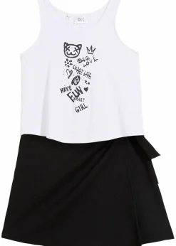 Kinder bonprix Mädchen 9-16 Jahre·Shorts|Mädchen 9-16 Jahre·Röcke|Top und Hosenrock (2tlg. Set)