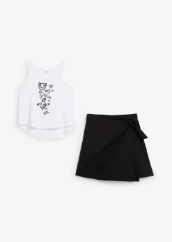 Kinder bonprix Mädchen 9-16 Jahre·Shorts|Mädchen 9-16 Jahre·Röcke|Top und Hosenrock (2tlg. Set)