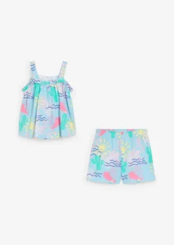 Kinder bonprix Mädchen 2-8 Jahre·Nachhaltigere Materialien|Mädchen 9-16 Jahre·Nachhaltigere Materialien|Top und kurze Hose (2-tlg.Set) aus reiner Bio-Baumwolle
