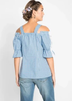 Trachtenbluse mit halbem Arm Damen Bekleidung·Jacken & Mäntel|Blusen & Tuniken
