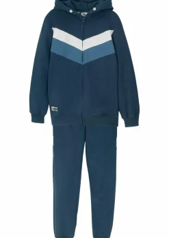Kinder bonprix Jungen 9-16 Jahre·Shorts|Jungen 9-16 Jahre·Sweat & Strick|Trainingsanzug aus reiner Bio-Baumwolle (2-tlg. Set)