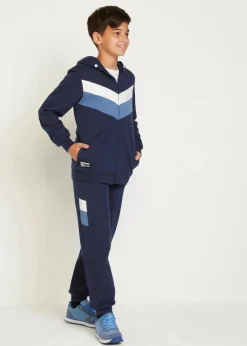 Kinder bonprix Jungen 9-16 Jahre·Shorts|Jungen 9-16 Jahre·Sweat & Strick|Trainingsanzug aus reiner Bio-Baumwolle (2-tlg. Set)