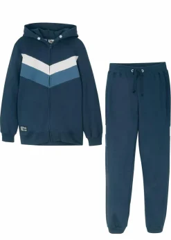 Kinder bonprix Jungen 9-16 Jahre·Shorts|Jungen 9-16 Jahre·Sweat & Strick|Trainingsanzug aus reiner Bio-Baumwolle (2-tlg. Set)