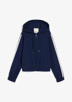 Damen bonprix Jacken & Mäntel|Zweiteiler & Sets|Trainingsjacke mit sportivem Streifen