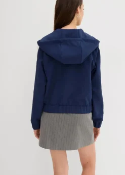 Damen bonprix Jacken & Mäntel|Zweiteiler & Sets|Trainingsjacke mit sportivem Streifen