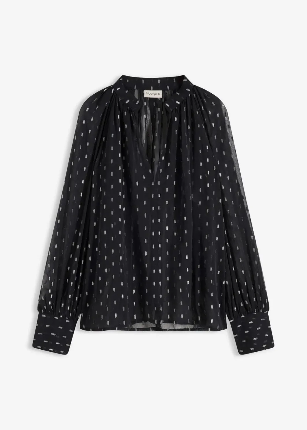 Damen bonprix Bekleidung·Jacken & Mäntel|Blusen & Tuniken|Transparente Schlupfbluse