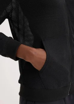 Damen bonprix Sportbekleidung|Jacken & Mäntel|Transparente Sportjacke aus Mesh, oversized