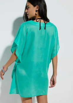 Damen bonprix Blusen & Tuniken|Bekleidung·Jacken & Mäntel|Transparente Strandtunika mit V-Ausschnitt
