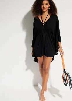 Outlet Transparente Strandtunika aus Viskose Damen Strandmode|Bademode·Strandmode