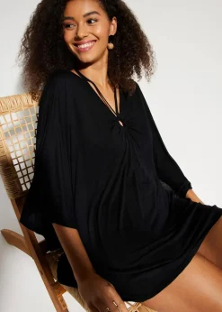 Outlet Transparente Strandtunika aus Viskose Damen Strandmode|Bademode·Strandmode