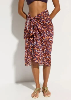 Damen bonprix Strandmode|Nachhaltigere Materialien|Transparenter Pareo