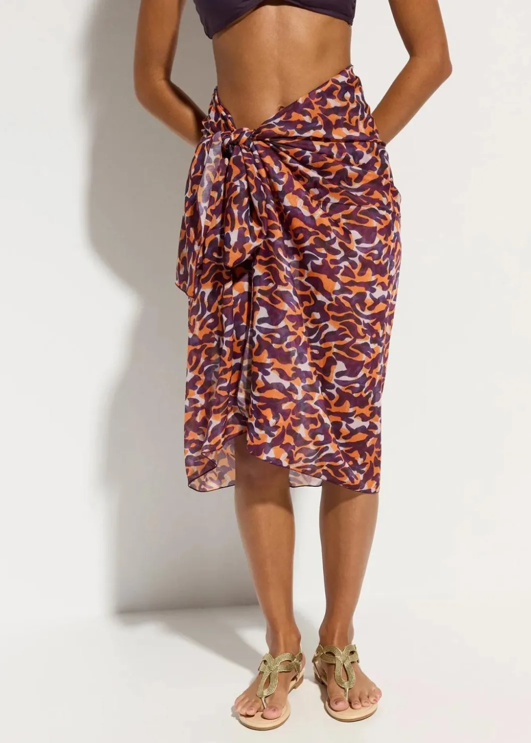 Damen bonprix Strandmode|Nachhaltigere Materialien|Transparenter Pareo