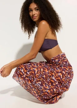Damen bonprix Strandmode|Nachhaltigere Materialien|Transparenter Pareo