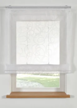 bonprix Raffrollos|Transparentes Raffrollo mit Druck mit recyceltem Polyester