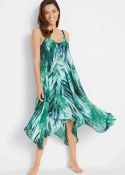 Damen bonprix Strandmode|Bademode·Strandmode|Transparentes Strand Maxikleid aus leichtem Chiffon