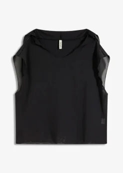 Damen bonprix Strandmode|Bademode·Strandmode|Transparentes Strandhirt mit Kapuze
