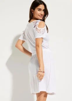 Sale Transparentes Strandkleid aus Viskose Damen Strandmode|Bademode·Strandmode