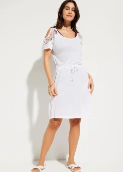 Sale Transparentes Strandkleid aus Viskose Damen Strandmode|Bademode·Strandmode