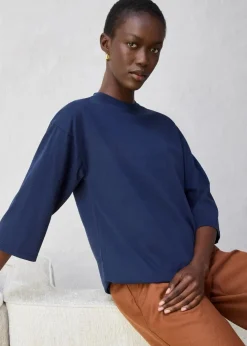 Damen bonprix Shirts & Tops|Trapezförmiges Shirt mit Seidenanteil