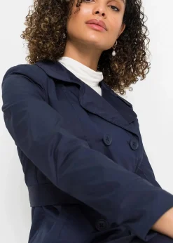 Damen bonprix Jacken & Mäntel|Bekleidung·Hosen|Trenchcoat aus Baumwolle