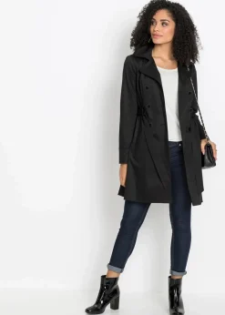 Damen bonprix Bekleidung·Hosen|Jacken & Mäntel|Trenchcoat aus Baumwolle