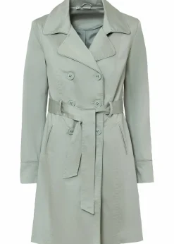 Clearance Trenchcoat aus Baumwolle Damen Jacken & Mäntel|Bekleidung·Hosen