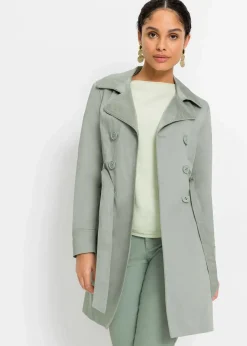 Clearance Trenchcoat aus Baumwolle Damen Jacken & Mäntel|Bekleidung·Hosen