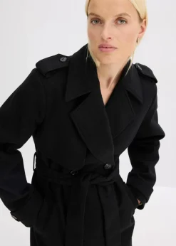 Damen bonprix Jacken & Mäntel|Bekleidung·Hosen|Trenchcoat in Wolloptik