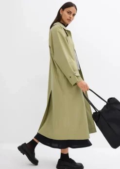Damen bonprix Bekleidung·Hosen|Jacken & Mäntel|Trenchcoat mit Laschen
