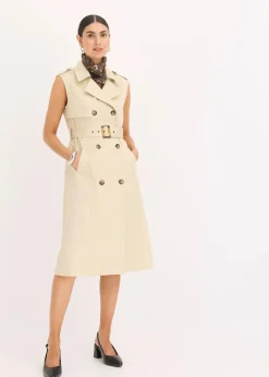 Damen bonprix Bekleidung·Pullover & Strickjacken|Kleider|Trenchkleid mit Gürtel (2-tlg.)