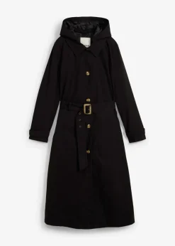 Damen bonprix Bekleidung·Hosen|Jacken & Mäntel|Trench-Mantel mit abnehmbarer Kapuze
