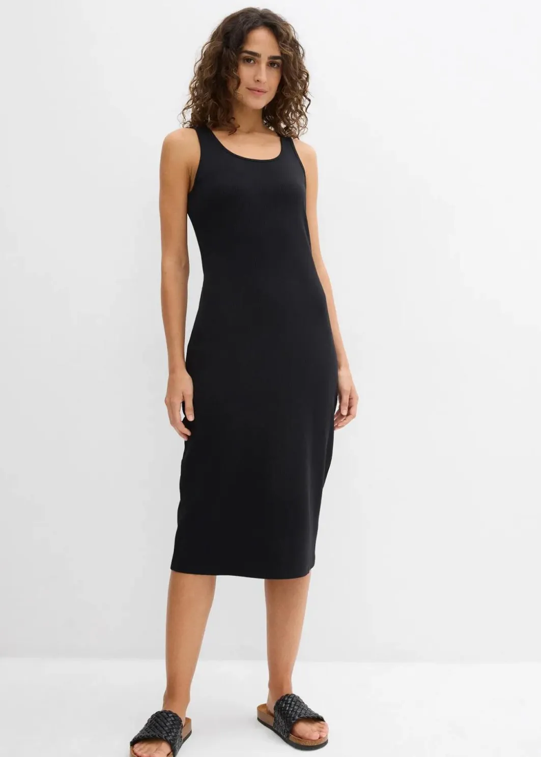 Outlet Trägerkleid aus Bio- Baumwoll-Stretch Damen Bekleidung·Röcke|Basics