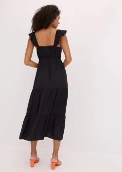 Damen bonprix Kleider|Bekleidung·Pullover & Strickjacken|Trägerkleid aus feinem Viskose-Mix