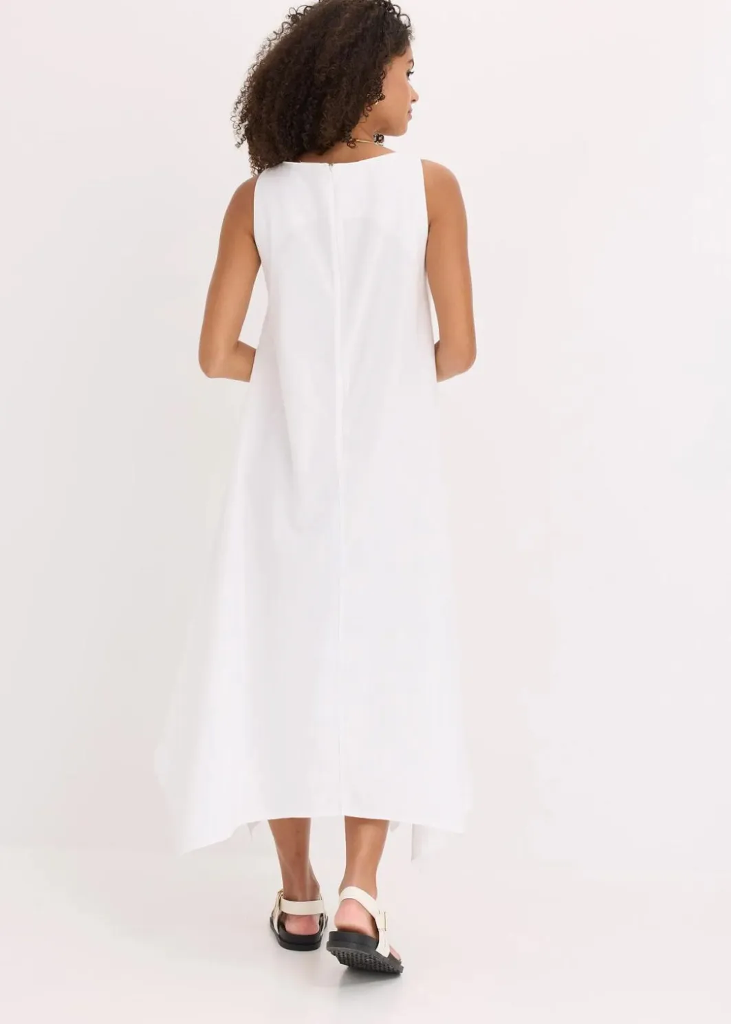 Damen bonprix Kleider|Trägerkleid aus feinem Viskose-Mix