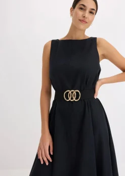 New Trägerkleid aus feinem Viskose-Mix Damen Kleider