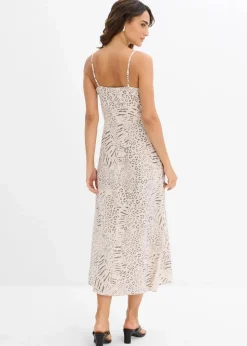 Damen bonprix Kleider|Nachhaltigere Materialien|Trägerkleid aus fließender Viskose