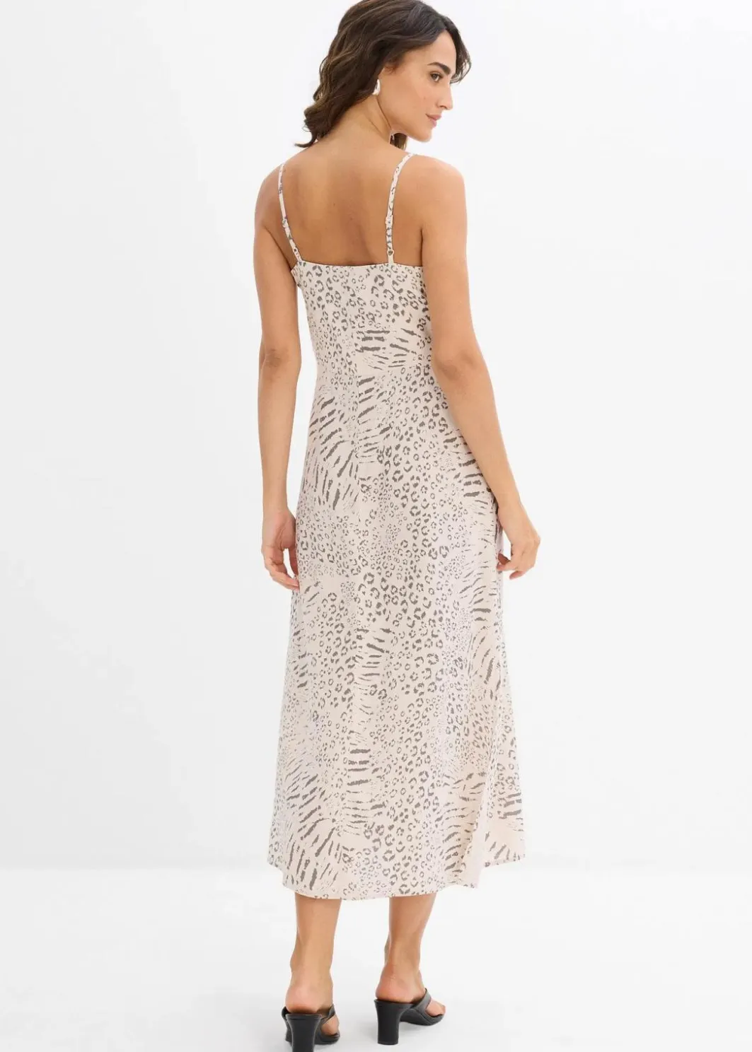 Damen bonprix Kleider|Nachhaltigere Materialien|Trägerkleid aus fließender Viskose