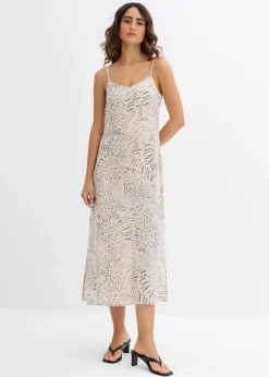 Damen bonprix Kleider|Nachhaltigere Materialien|Trägerkleid aus fließender Viskose